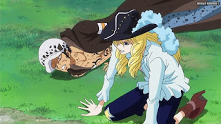 ワンピースアニメ ドレスローザ編 728話 トラファルガー・ロー キャベンディッシュ | ONE PIECE Episode 728