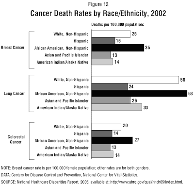 Cancer Death Rates by Race/Ethnicity, 2002
