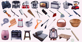 Kitchen Tools,রান্নার কাজে ব্যবহৃত যন্ত্রপাতি বা কল