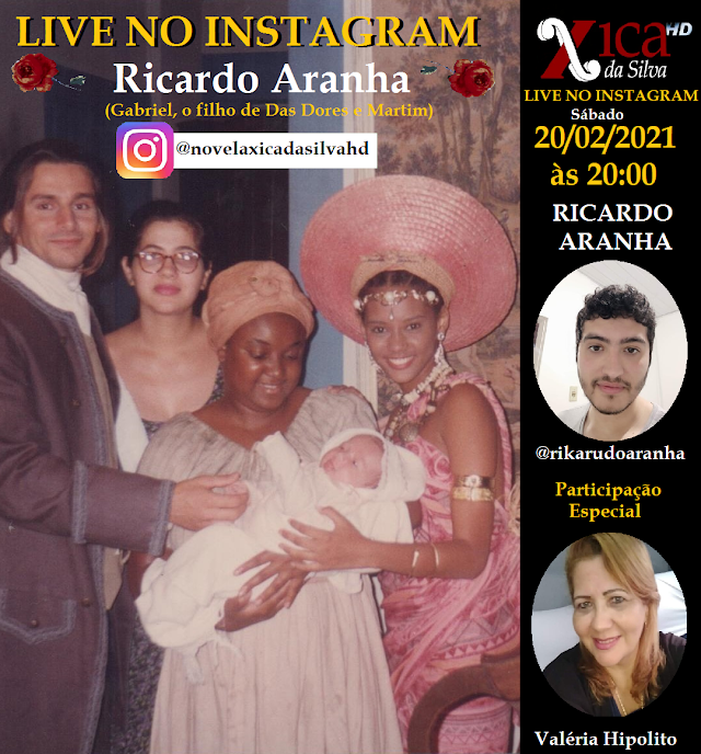LIVE com Ricardo Aranha, filho de Das Dores e Martim, Gabriel. Dia  20/02/2021 às 20hrs
