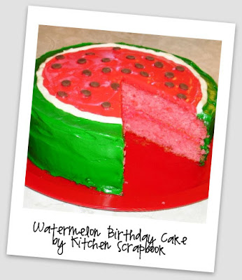 Birthday Cakes Atlanta on Her Watermelon Cake Secret  White Cake Mix  Jell O  Icing  Food