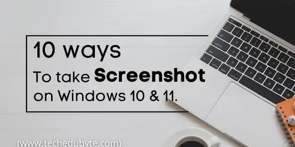 How to take screenshot on windows