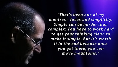 Simple can be harder than complex: You have to work hard to get your thinking clean to make it simple. - Steve Jobs