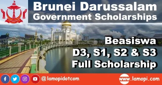 Beasiswa Penuh Brunei Darussalam D3, S1, S2, S3 2020 - 2021