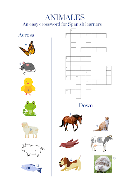 An Easy Crossword for Spanish Learners