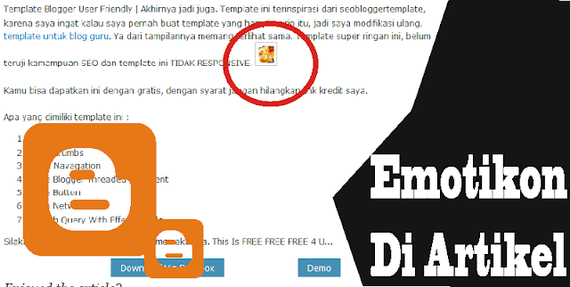 Menambah Emotikon Di Komentar Dan Di Artikel Blogger