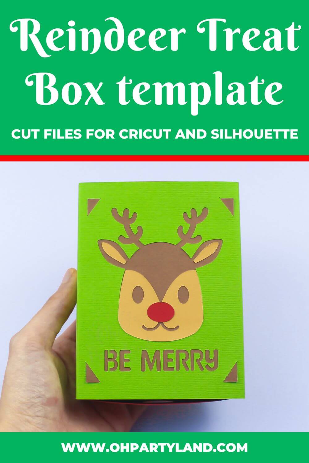 reindeer treat box template
