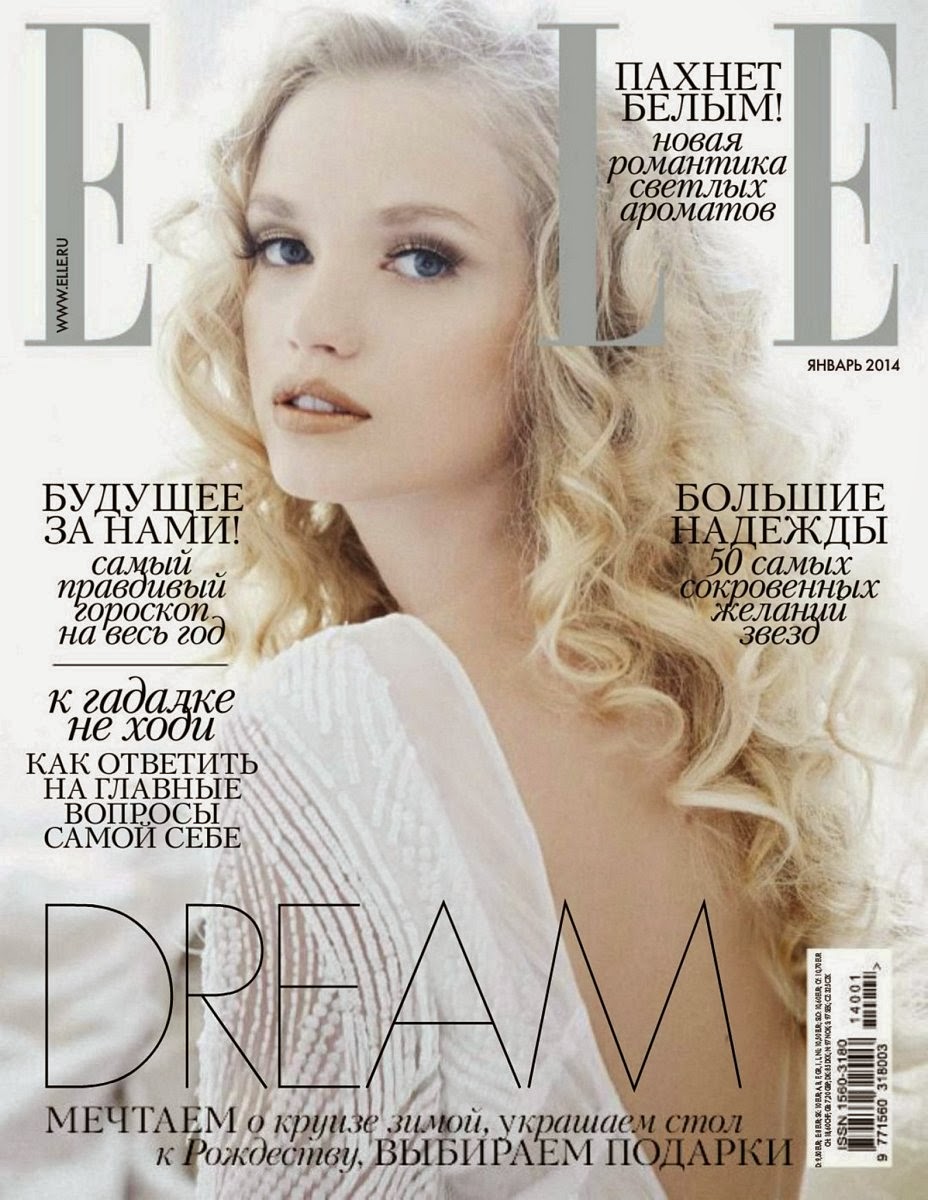 Magazine Photoshoot :Diana Farkhullina Magazine Photoshoot for Elle Magazine Russia January 2014 issue