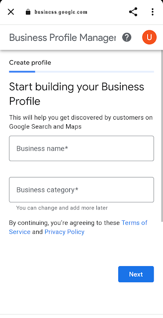 Select and Claim your business name in google