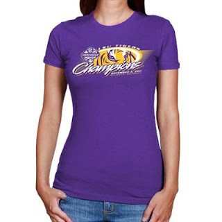 Women's LSU Tigers SEC Champions Purple T-Shirt