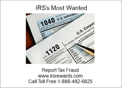 IRS's Most Wanted - Report Tax Fraud: December 2012