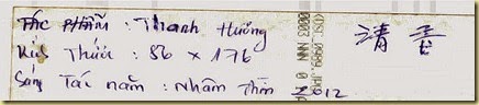 chữ viết sau ảnh