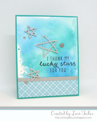 I Thank My Lucky Stars for You card-designed by Lori Tecler/Inking Aloud-stamps and dies from Reverse Confetti