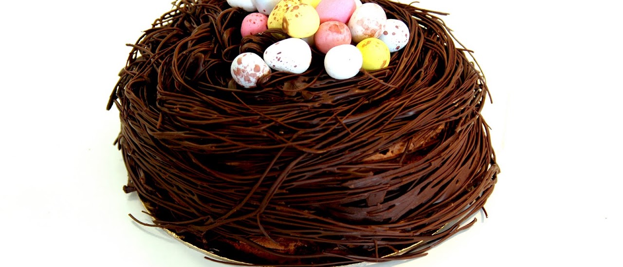 Tarta nido de chocolate