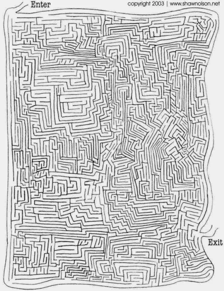 6 Hard Christmas Mazes for party