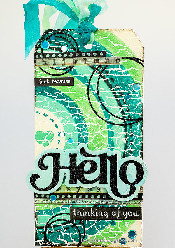 Layers of ink - Blue Rainbow Card Tutorial by Anna-Karin Evaldsson.