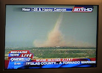 Click for Larger Image of Storm on TV News