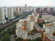 HDB-built flats in Singapore.