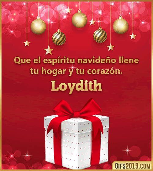 Deseos de feliz navidad para loydith