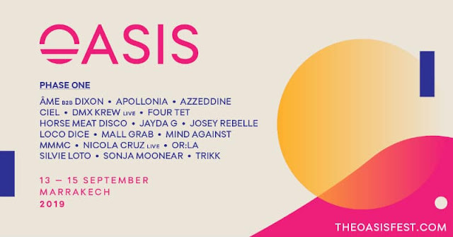 oasis, festival, oasis festival, 2019, house, techno, marrakech, marruecos, morocco, music, electronic music, line up