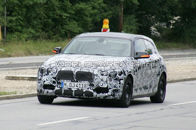 First seen three-door version of the BMW 1 series spyshots