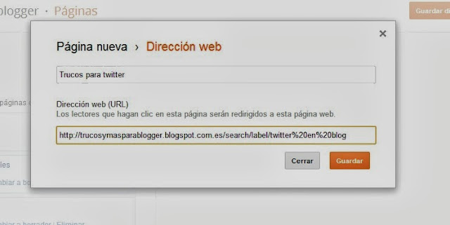 poner nuevas Pestañas en blogger