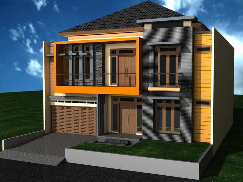 Model Desain Rumah Minimalis 2 Lantai Type 70