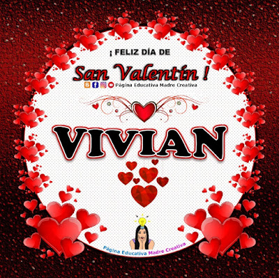 Feliz Día de San Valentín - Nombre Vivian