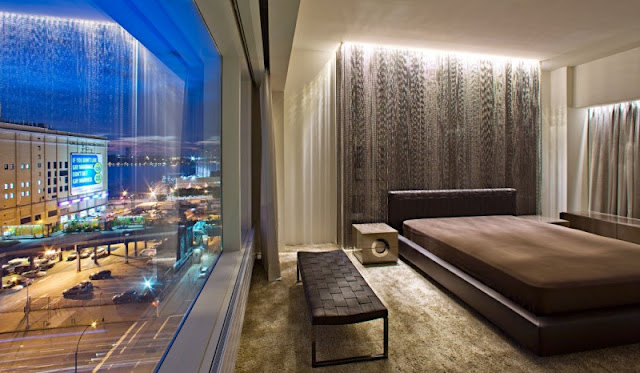 Photo of another bedroom in one of the modern New York penthouses