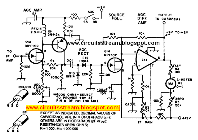 Agc System For Ca3028 Rf Amplifier Circuit Diagram