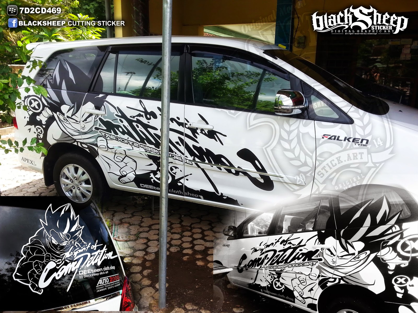 Kijang Innova Cutting Sticker BlackSheep Sticker