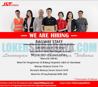 We Are Hiring J&T Express Sidoarjo Terbaru April 2019