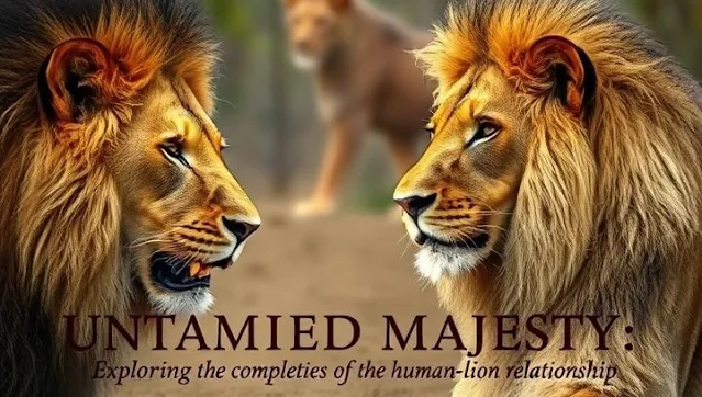 **Untamed Majesty: Exploring the Complexities of the Human-Lion Relationship**