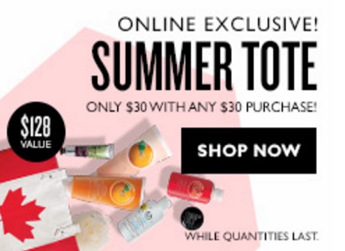 The Body Shop Sale + Summer Tote $30 With $30 Purchase