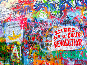 Muro de Lennon, Praga