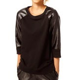 http://www.stylemoi.nu/sweatshirt-with-leather-look-three-quarter-raglan-sleeves.html