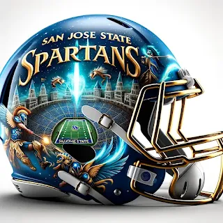 San Jose State Spartans Harry Potter Concept Football Helmet