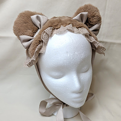 Dream Magical Teddy Cafe Bear Ear Headdress (2018) Beige