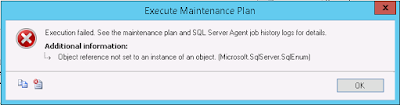 Execute Maintenance Plan