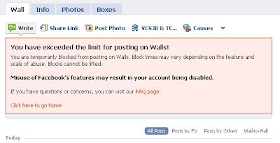 Facebook Block Me From Posting!