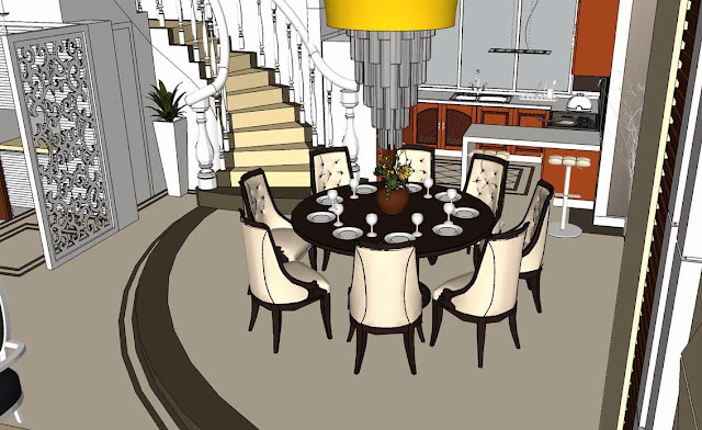 free sketchup model vray setting villa interior SKETCHUP FREE 3D MODEL INTERIOR HOME FURNITURE 