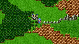 The castle town of Cannock, a location in Dragon Quest II.