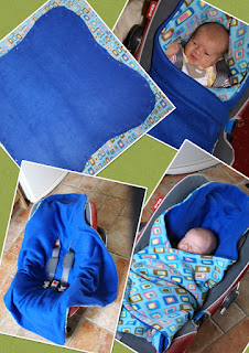 Image: Managing The Mayhem: Homemade Car Seat Blanket