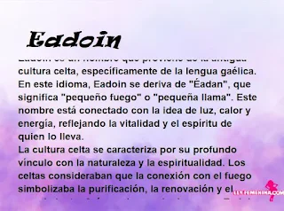 significado del nombre Eadoin