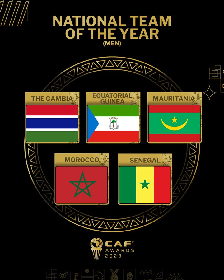 الخمس منتخبات المرشحة لجائزة الأفضل في أفريقيا