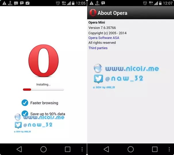 Opera Mini 6 Apk Kami