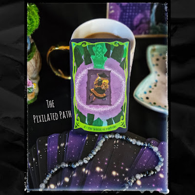 The Wheel of Fortune card from Disney's Hocus Pocus Tarot.