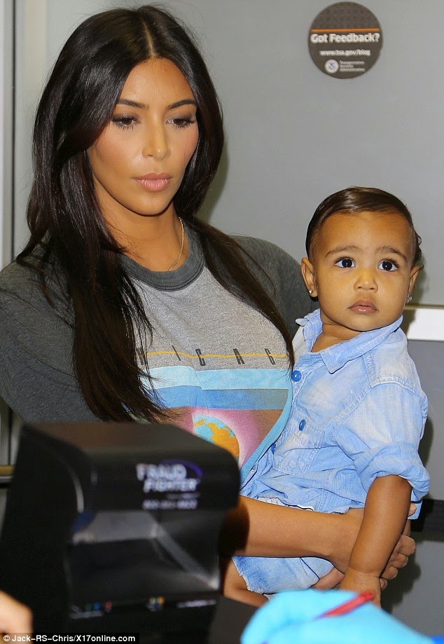 ... Shows Of Pretty Baby North With New Slick Hairdo In LA [PHOTOS