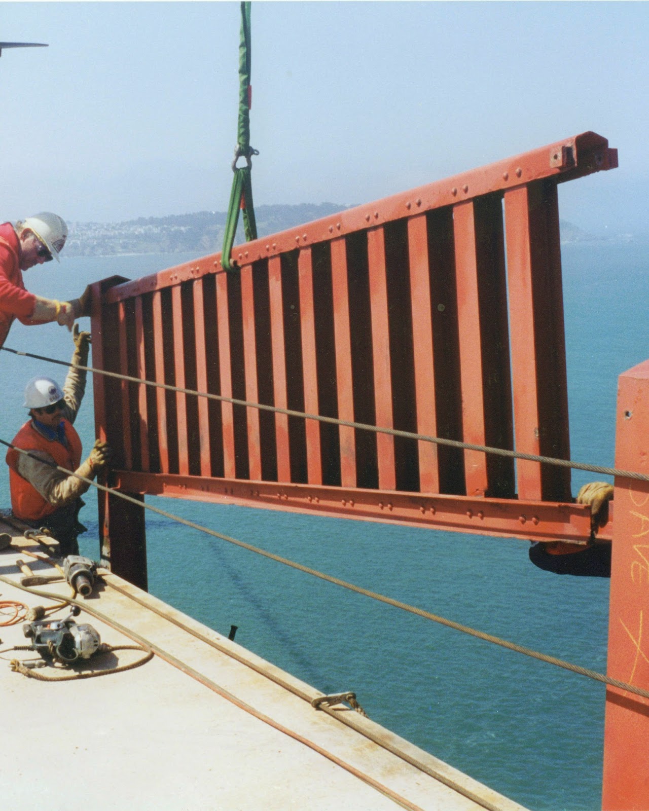 Golden Gate Bridge Handrail Removal