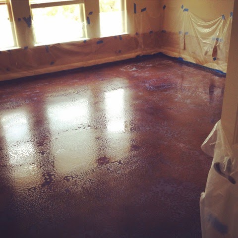 How to Dye or Stain Concrete Floors by 504 Main